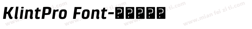 KlintPro Font字体转换